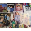 Image 5 : Lot Of Vintage Knit & Crochet Sweater Patterns 70s 80s.