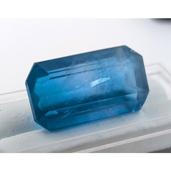 48.5 ct Certified Metallic Blue Fluorite gemstone ($12,125 Appraisal)