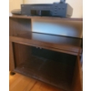 Image 2 : RCA VHS Player with Remotes on Wooden Media Stand