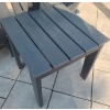 Image 3 : Resin Muskoka Chair 31 w, 36 h, 34 d w/ Stool 22 w, 15 h, 21 d and Matching Table 18 w, 18 h, 18 d 