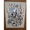 Image 1 : Design Painted on Plexi Glass 24 X 32