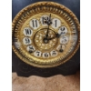 Image 2 : Mantel Clock with Ornate Dial and Decorative Columns, 18 x 6 x 12 Inches