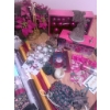 Image 2 : Holiday Gift Wrapping and Decoration Lot with Wrap, Bows, Ribbons, and Ornaments
