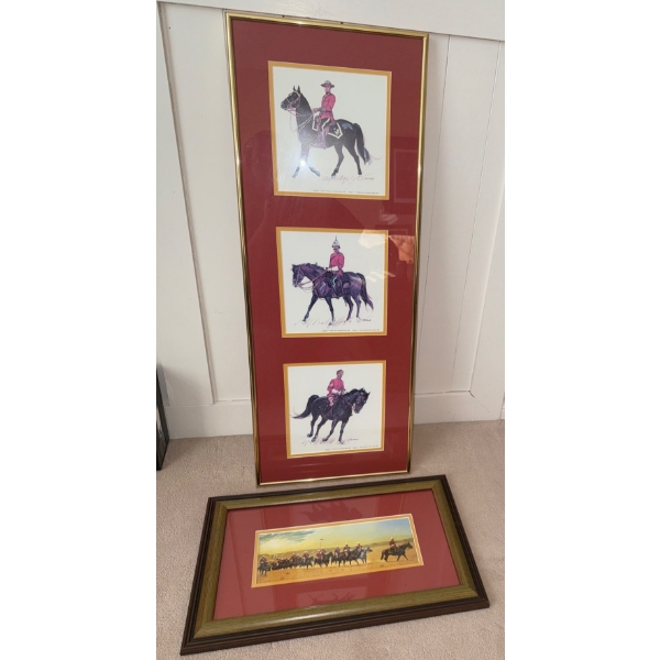 Tom Neely Framed Art Print Depicting RCMP Sergeants From Other Eras 