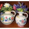 Image 3 : French Faience Sugar Bowl + Lid Handpainted Royal Delpht Porcelain & More 