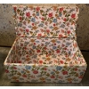 Image 2 : Back Of The Bed  Floral Upholstered Clothing Or Blanket Chest  35x6x17"tall