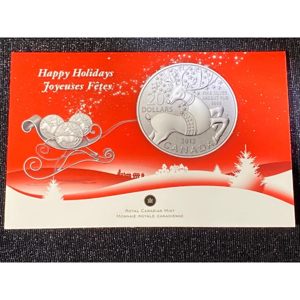 2012 $20 Fine Silver Holiday Coin