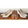 Image 4 : Vintage 1970s Kicks - Ladies Footwear Size 6.5-7 - Genuine Python Skin Assorted Leathers 