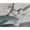 Image 3 : Two Asian Flower Prints, Framed Under Glass, 17 X 16