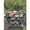 Image 1 : Single Large IBC Metal Tote Cage; 39inx47in, 45In Tall w/ Contents (Firewood) 