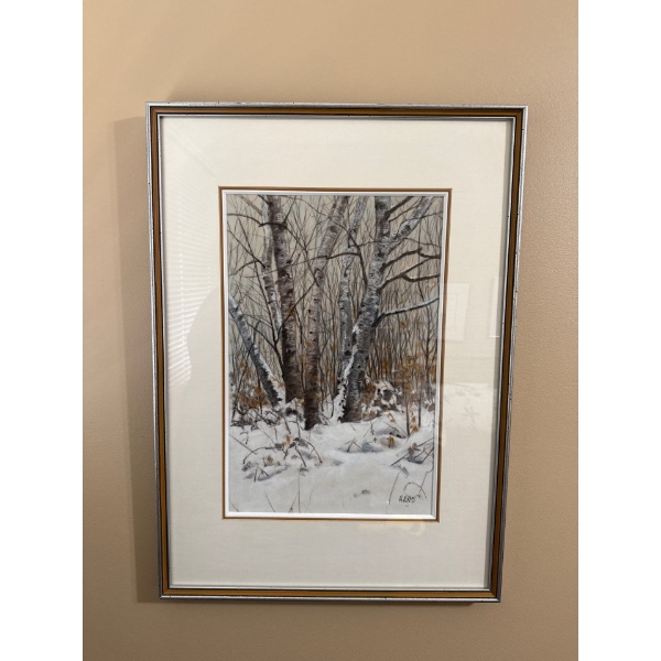 Forest Watercolor by 'Hand' 19x26 