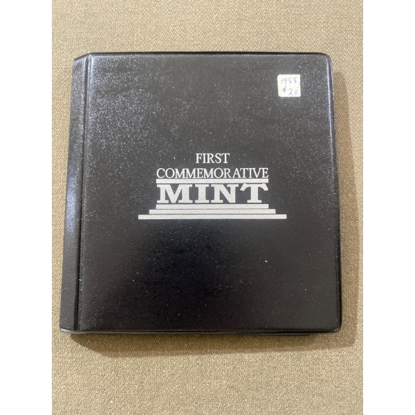 1988 Canadian Silver Maple Leaf Coin, Fine Silver .9999, in First Commemorative Mint Folder