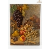 Image 1 : "Egon Stoitzner Wien" Oil Painting A Classical Arrangement Of Grapes, Pears,& Apples Beside A Glass