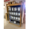 Image 1 : Wood and Metal Shelving Unit with Multiple Shelves 4ft x 6ft 2ft