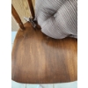 Image 6 : Wooden Dining Table (52 x 32 x 30) with Leaf and Four Chairs (17 x 18 x 32)