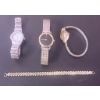 Image 1 : Watches and Chain Bracelet in Metal Tones