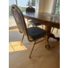 Image 5 : Wooden Dining Table, Clawed Feet w/ 4 Chairs - Table is 72L, 30T 