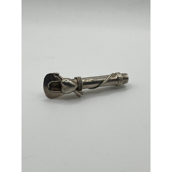 Vintage Sterling Silver Brooch is a Lillian Vernon Heart and Arrow Bud Posy, Used As A Tussie Mussie