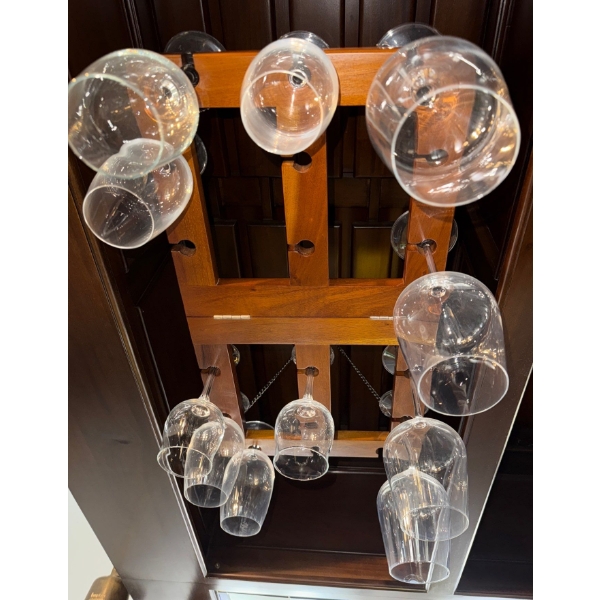 Hanging Wine Glass Rack or Stemware Rack