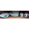 Image 1 : 'Happy Holidays' Nikko Plate Set, Cuthbertson Cups 