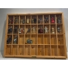 Collection of Star Wars Action Figures in a Wood Frame