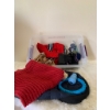 Image 2 : Dog Clothing, Accessories, and Toys in Storage Bin
