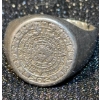 Image 4 : .925 Silver Bracelet and Mayan Calendar Signet Ring