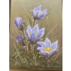 Image 1 : Prairie Crocus by Rose Lennard, 1981 (6.5" x 8.5" Inches Before Frame)