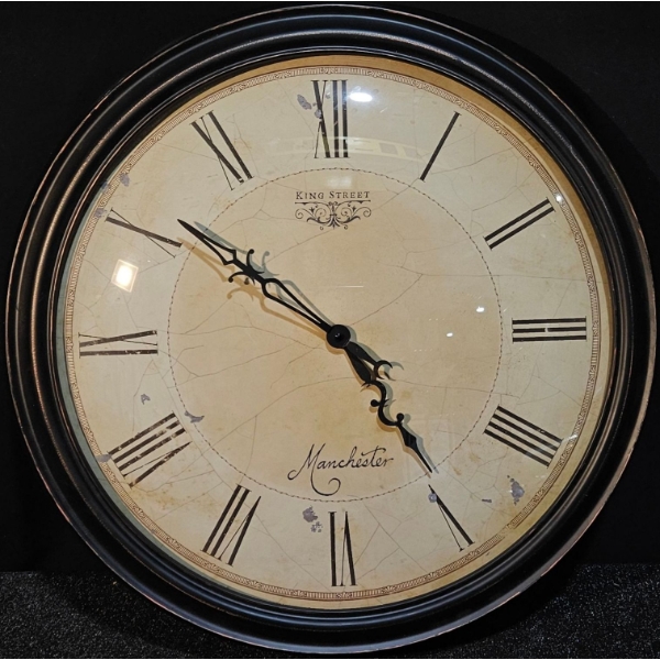 'King Street, Manchester' Large 24"X24" Wall Clock 