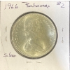 Image 3 : 1966 Bahamas 2 Dollar Coin 92.5% Silver 29.8 Grams 