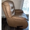 Image 5 : Large Comfortable Beige Leather Recliner  31x41x52"tall