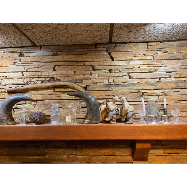 Candle Holders, Chinese Dolls, & Horns