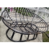 Image 4 : Modern Rattan Double Papason Chair w/ Microfiber Cushion - Seats 2 Comfortably 42L