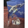 Image 3 : Crystal Paikea Whale Sculpture with Wave, Signed 2013