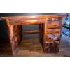 Image 3 : Vintage Live Edge Single Pedestal Desk 14x21x31