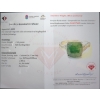 Image 3 : 2.4 ct Certified Silver Emerald gemstone RIng ($4,057 Appraisal)