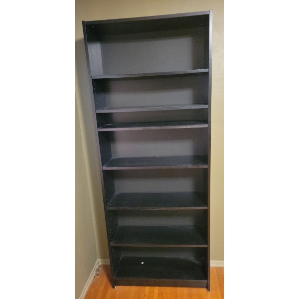 IKEA Billy Bookcase Black Oak Effect 80x39x202 cm