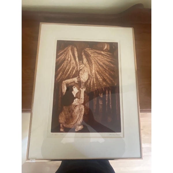 Francine Gravel 1972 20 x 26 Casiopia EA/artist proof #2  Etching Copper Plate