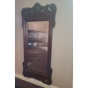 Image 2 : Wood Hall Table w Drawer 31 w 31 h & Wood Mirror 18 w 39 h