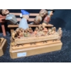 Image 6 : Anri Carved Wooden Stoppers w/ Benches 8 W, 3.5 D, 6 T/ 7 W, 2 D, 5 T and Last Suppers 6 W, 2 D, 3 T