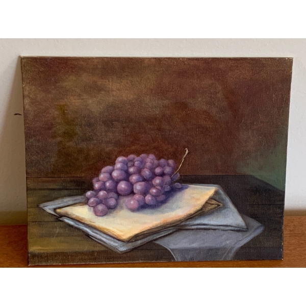 Lauri Ansell Grapes Study Oil On Board  8 x 10