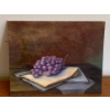 Image 1 : Lauri Ansell Grapes Study Oil On Board  8 x 10