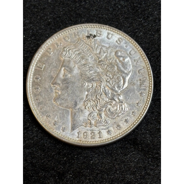 Silver 1921 Morgan Dollar 90% Silver 26.73g 

