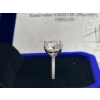 Image 3 : 5ct GRA Certified Round Brilliant Cut Moissanite with 14 Round Cut CZ's set in 925 Silver Ring