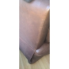 Image 8 : Brown Leather Chair 38 W, 35 D, 39 T and Side Table 18 W, 18 D, 20 T 