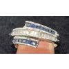 Image 2 : 10K Gold, Sapphire and Diamond Ring (total weight 3.4g)