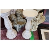 Image 3 : Lamp 17 h, Brown Candlesticks- Tallest: 20 h, Antique- Look Canisters- Tallest: Flour 10 h and More!