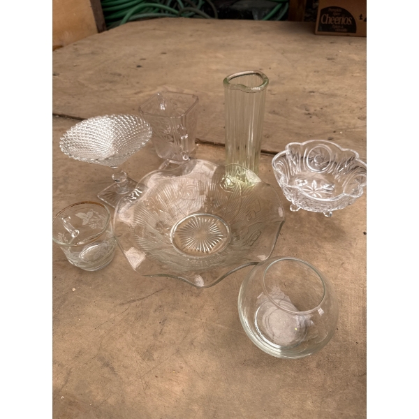 Clear Glassware assorted
