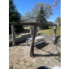 Image 8 : Back Yard Outdoor Gazebo w/ Picnic Table & Benches *(Needs New Curtains!) 