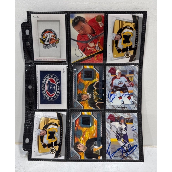 Binder Sleeve of NHL Cards - Various Years
